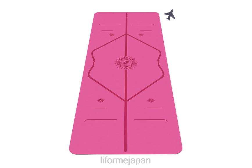 LIFORME ヨガマット 黒とオレンジ 収納バッグ付き Amazon | Liformeプリントヨガマット – 無料のヨガバッグ付属