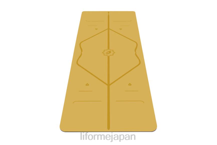 LIFORME ヨガマット 黒とオレンジ 収納バッグ付き